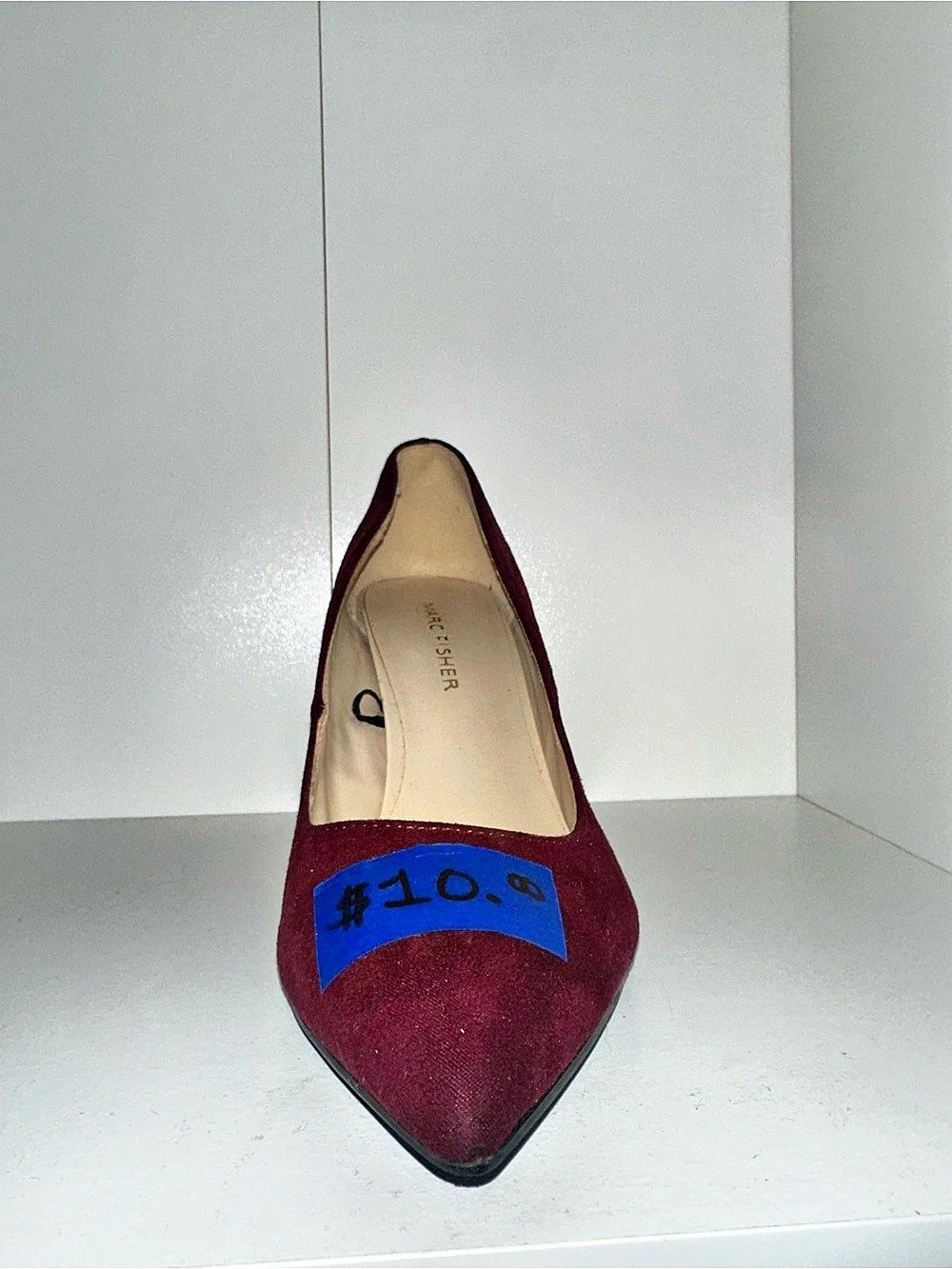 Marc Fisher Pointed Toe Heels in Red/burgundy
